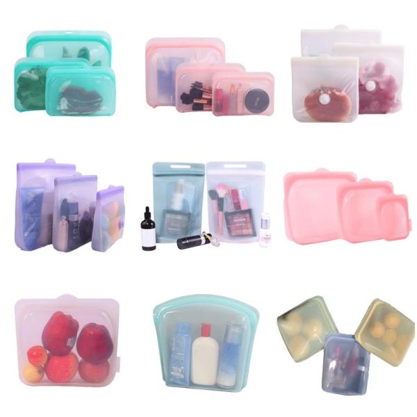 Eco-Friendly Reusable Silicone Food Storage Bags – Airtight, BPA-Free & Leak-Proof Design – Safe For Freezer, Microwave & Dishwasher – Perfect For Meal Prep, Leftovers, Baby Food & Travel