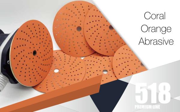 Discos de lixamento do círculo cerâmico abrasivo de 6 polegadas com os furos alaranjados