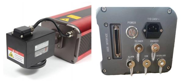 30w Barcode Overprinter / Co2 Laser Coding Machine For Leather