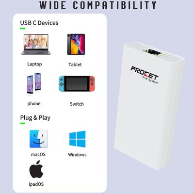 PROCET Industrialized PoE Adapter With 100Mbps Output Speed