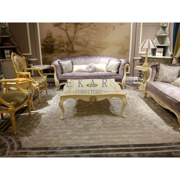 Antique European Style Square Wooden Antique Coffee Table