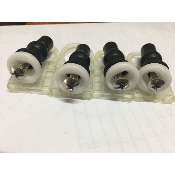 Cross Head Toilet Mounting Hardware , Rubber Expansion Toilet Seat Cover Screws