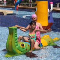Équipement de Sprayground de l'eau de jeu d'Aqua de crocodile de jet pour le parc aquatique