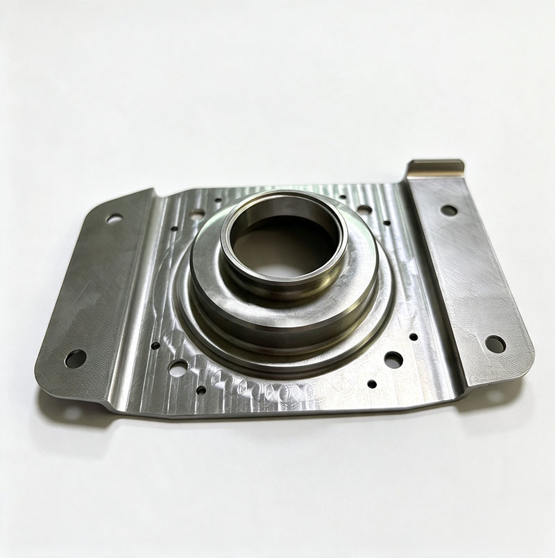 Custom  CNC Milled TC4 Titanium Alloy Corrosion Resistant Bearing Mounting Flange Bracket for Aerospace