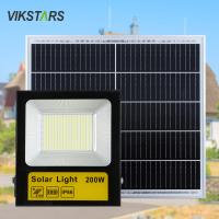 Cheapest Price ABS solar flood lights 30w 60w 100w 200w for yard garden park pathway