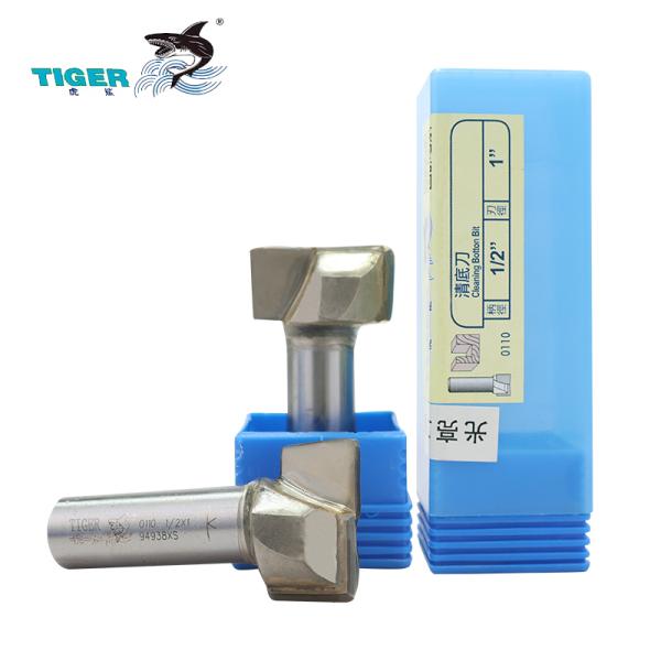 Tiger  Coated Woodworking Smooth Diameter Metric Cleaning Bottom Router Bits for Bottom Cleaning 0110