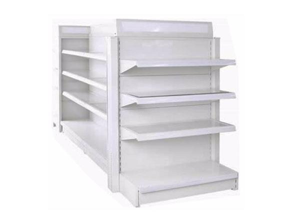 Steel Glass Retail Display Shelves With LED Light Anti Rust For Chain Store