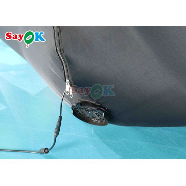 Colgando Horrible Araña Inflatable Decoración de Halloween Negro y Verde