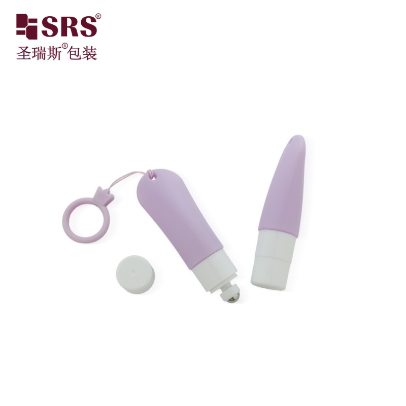 KG2-20ML Tube Shape HDPE Bottle With Hole Rope For Anti-Itch Liquid Roller Ball Bottle