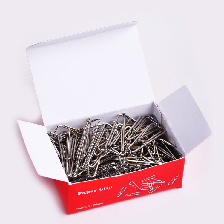 Paper Clips with 25mm Triangle Economy Metal Paper Clips
