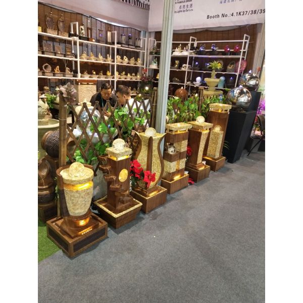 Handwork Lighted Backyard Water Fountain