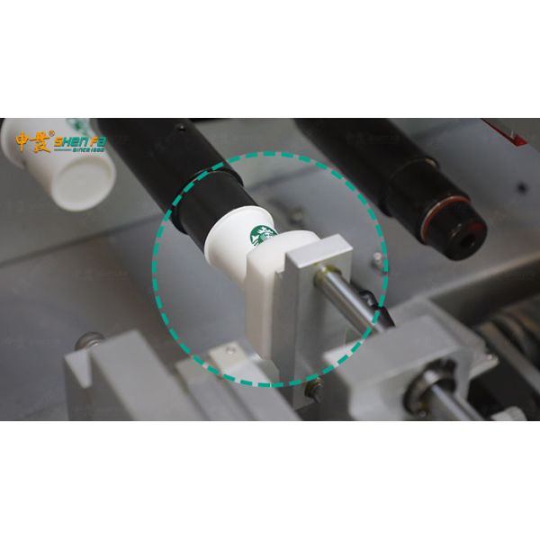 Full Automatic Silk Screen Printing Machine for Paper Cup Printing on Cylindrical Cone Disposable Cups at 50pcs/min