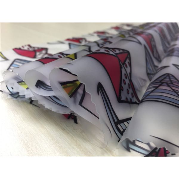 Tpu Printed Faux Leather Fabric , Customized Printable Leather 0.15mm Thickness