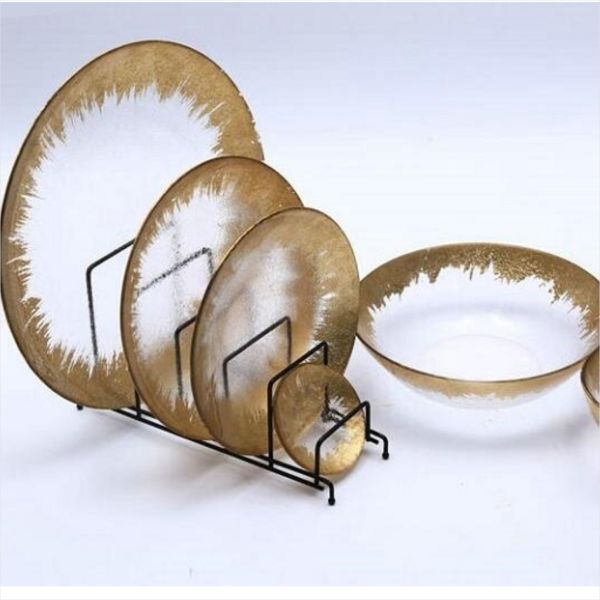 SX-GP-012 Роскошный винтажный нож из нержавеющей стали вилка ложка 4 части набор столовых приборов для свадебного ужина