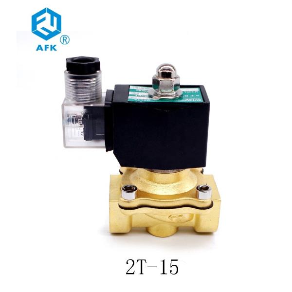 Polegada elétrica de bronze da válvula de solenoide 1/2 do gás da C.C. 12V da baixa tensão