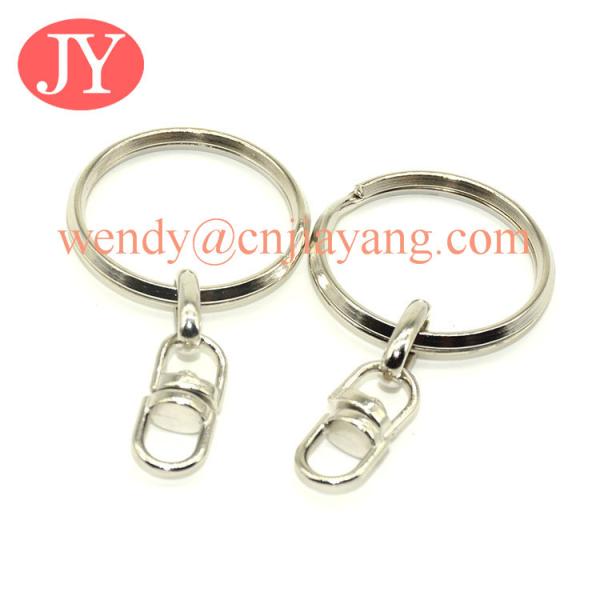 jiayang wholesale fashion metal stainless steel keyring polished