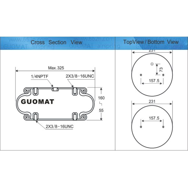 1/4 NPTF континентальный FS 330-11 474 весны воздуха подвеса одна замысловатая резина