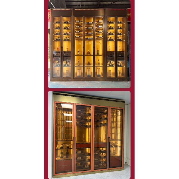 Gabinete enfriador de vino independiente de acero inoxidable Termostato ajustable Funcionamiento silencioso