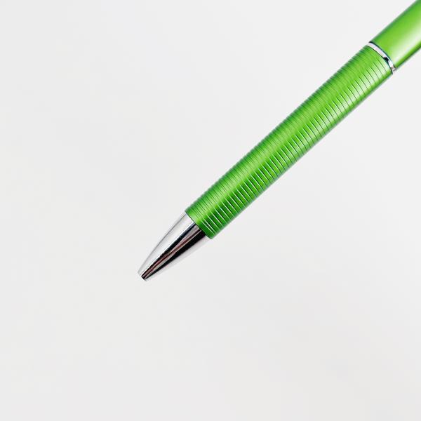 High End Aluminum Twist Ball Pen Colorful Anti-slip Grip Smooth Writing Ballpoint Pen