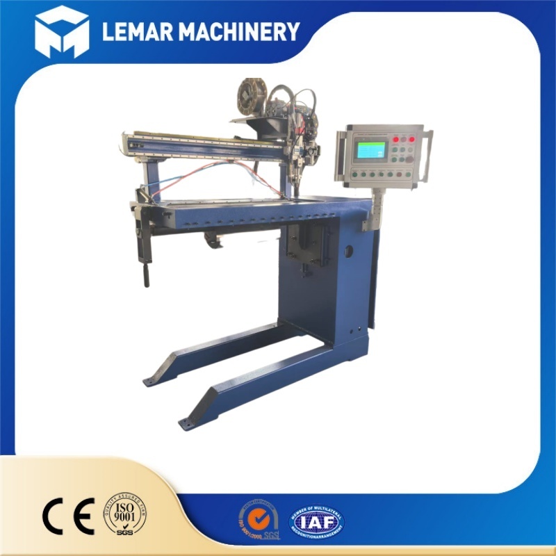 Automatic 1500mm Longitudinal Straight Seam Welding Machine For Tank Pipe