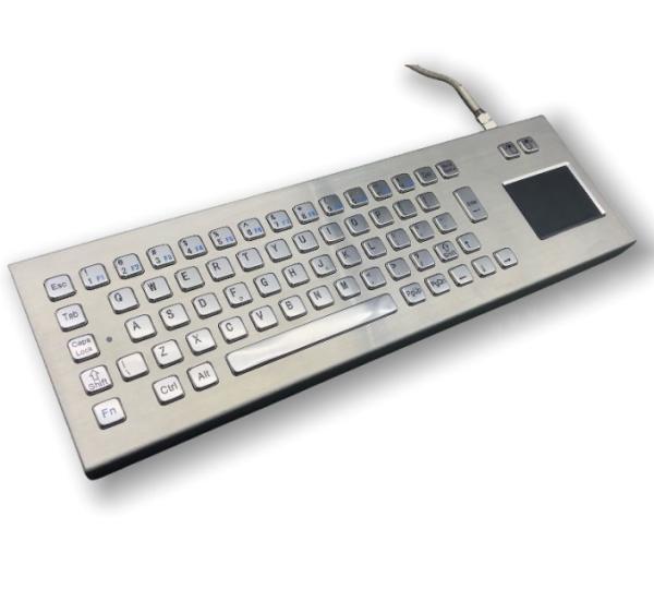 IP65 / IK07 Industrial PC Keyboard Explosionproof Stainless Steel Keyboard