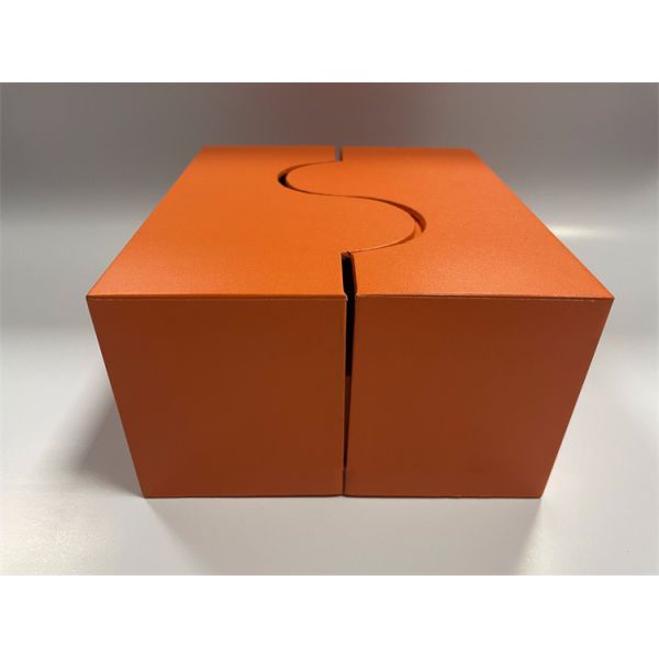 Orange Packaging Paper Gift Box FSC Rectangular Cardboard Box