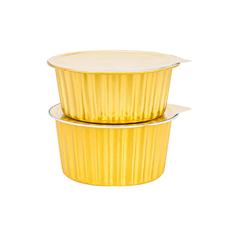7 Inch Full-size Silver Food-grade BBQ Foil Container With Lid Ideal for Pizza Picnic