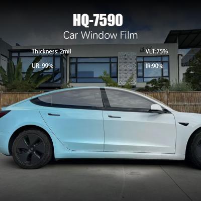 HQ-7590 Car Window Tint Film 2.0 Mil With 90% IR And 99% UR