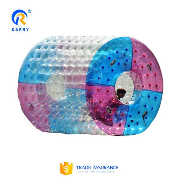Colorful TPU Zorb Ball Water Rollers Inflatable Fun Roller Games for Adults and Kids