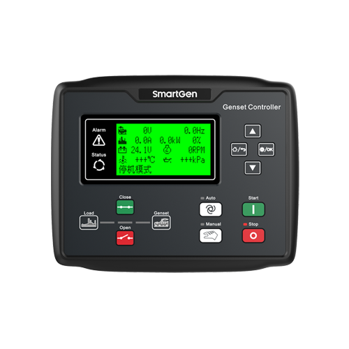Smartgen HGM6110LT Generator Control Panel Plastic Material Smartgen Generator Module Controller