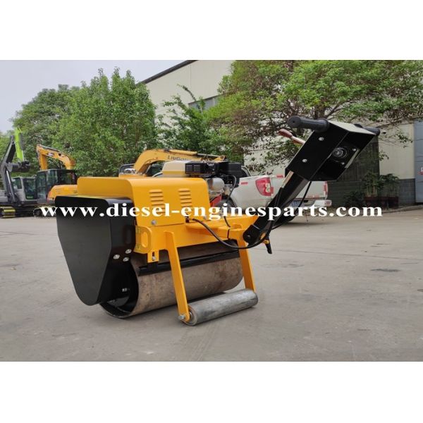 Manual Drive Single Drum Vibratory Roller Casting Iron Construction
