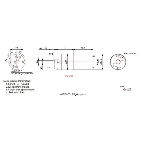 Micro DC Gear Motor 12v 24v Metal Gear Motor With DC Brush / Brushless Motor