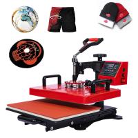 Sublimation 15 de Digital de machine de transfert de chaleur de machine de presse de la chaleur dans 1 pour le plat de chapeau de tasse de T-shirt