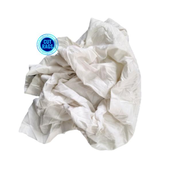 100 cotton Cut pieces recycled industrial white garment rags Pure white cotton rags used clothing rags