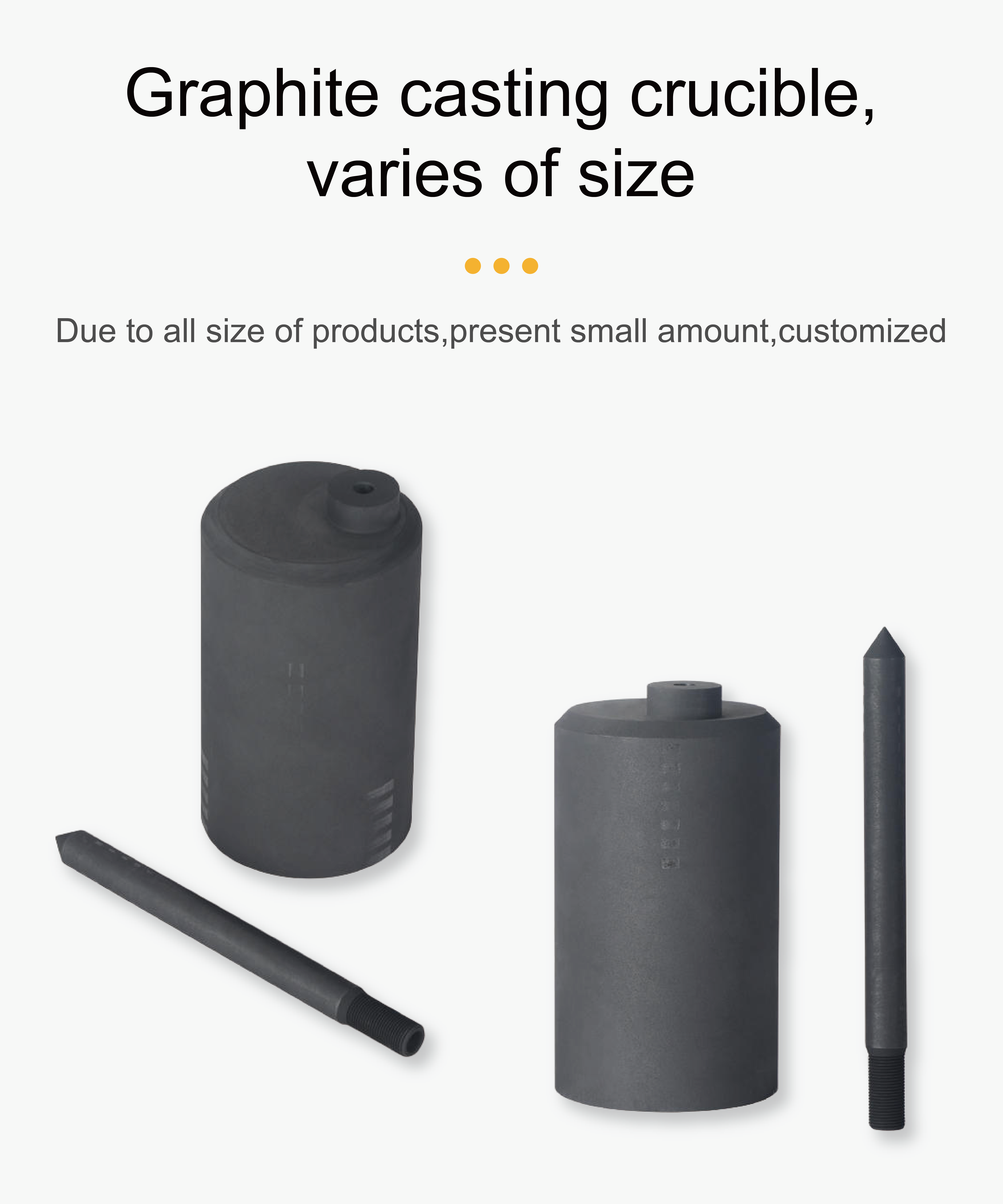Graphite Casting Crucible & Stopper For VPC063