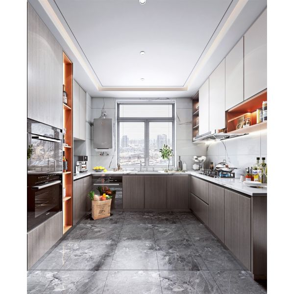 MDF Door Custom Kitchen Furniture Cabinets White Kitchen Storage Pantry Cabinet