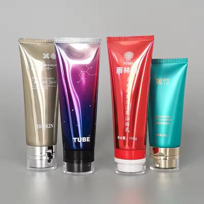 Luxury Custom Cosmetic Tubes Glossy Cosmetic Pump Tube 200ml