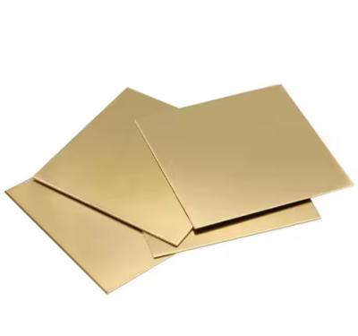 1mm 10mm H65 H62 H90 H80 Gold Color Brass Plated Sheet Metal
