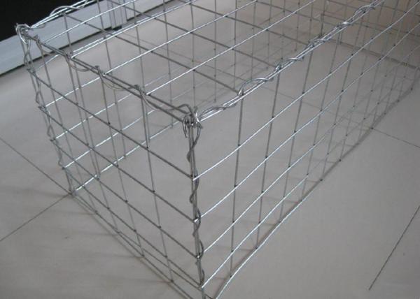 PVC Coated Wire Fence Rock Walls Anti Corrosion Galfan Gabion Baskets