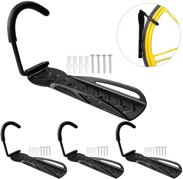 Características Bike Rack Garage Parede Mount Bike Hanger Sistema de armazenamento de bicicleta vertical Gancho de bicicleta para galpão interior