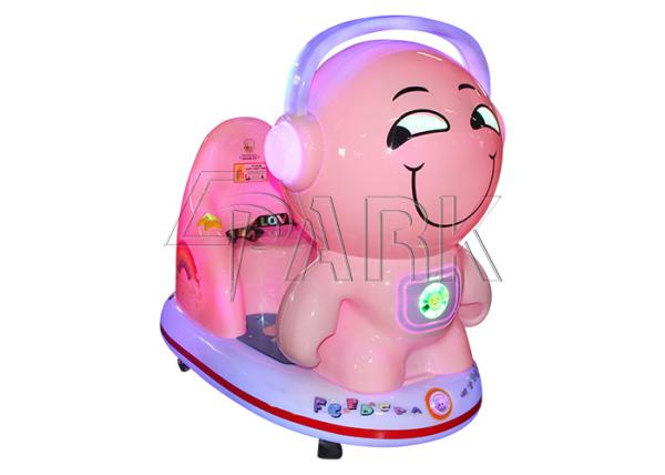 Pink Indoor Kids Game Machine MP5 Cute Expression Like Ride On Toys Car