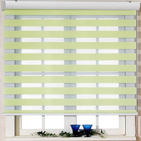 Cortinas de rolo impermeáveis da máscara de Sun da zebra de Windows do toalete