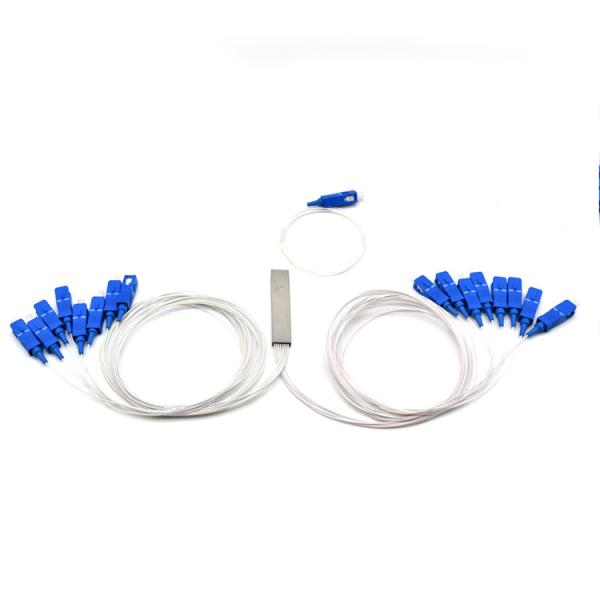 50/50 Ratio SC/UPC Mini Steel 1x16 PLC Fiber Optic Splitter
