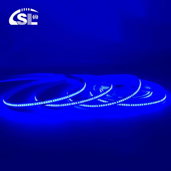 320Leds/m 12V24V Luz de faixa flexível azul com resistência à água CE RoHs IP20 Ra90 COB Led