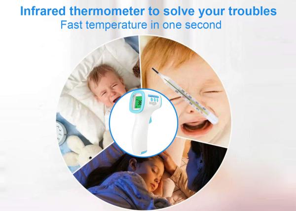 Forehead Thermometer For Fever , Digital Medical Infrared Thermometer Non Contact
