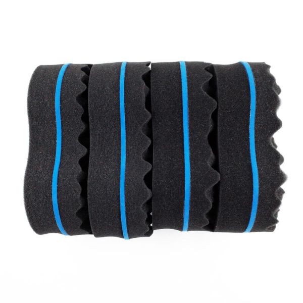 8 Shape Hair Sponge Twist Small 9mm Hole Curl Sponge Brush PU+EVA