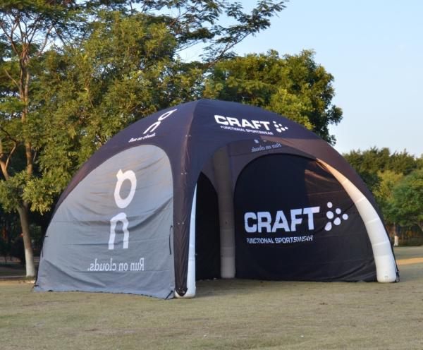 Pop Up Inflatable Exhibition Tents High Wind Resistance Air Tight Damp Proof