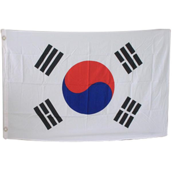The South Korea Flag 90 X 150cm Knitted Polyester Indoor Outdoor National Banner