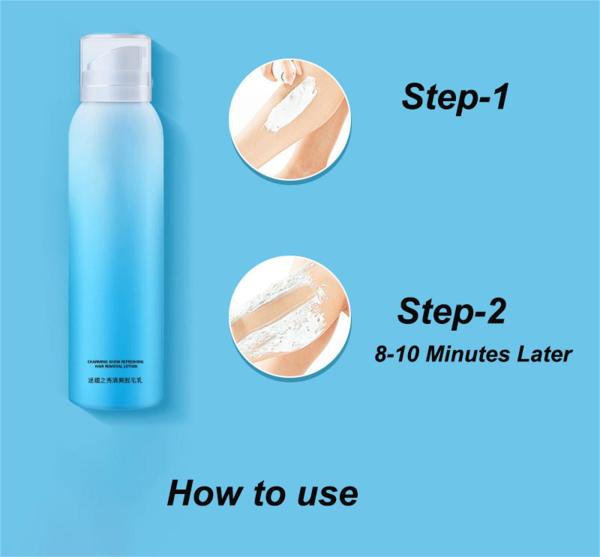 Facial and Body Hair Removal Cream Organic Depilatory Lotion for Long-Lasting Results