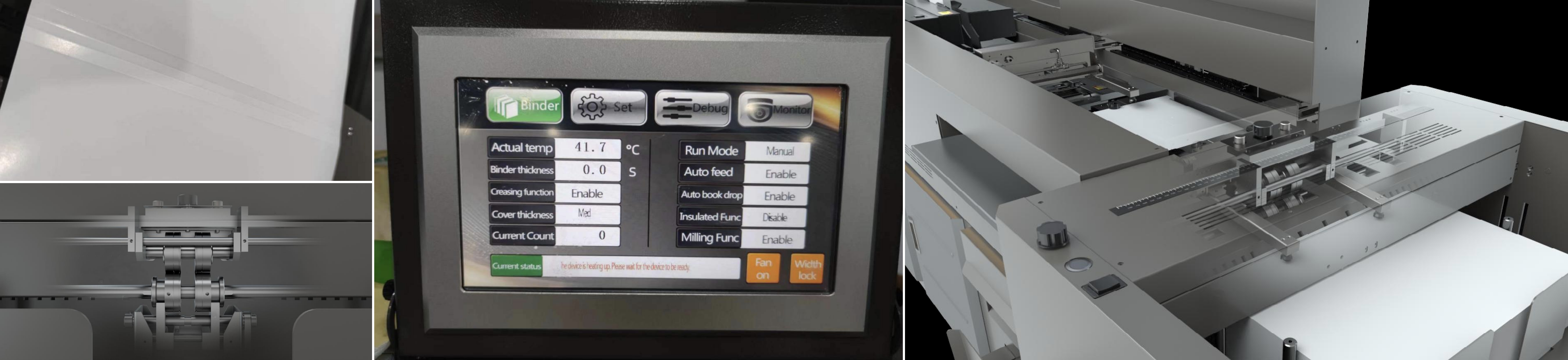 H300 Intelligent Book Glue Binding Machine with Indentation and Auto Feed Cover